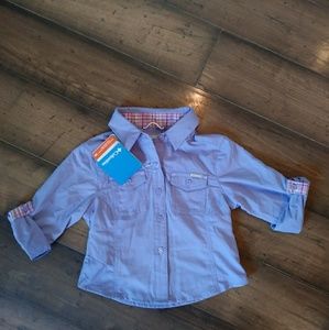 Girls Columbia button up dress shirt